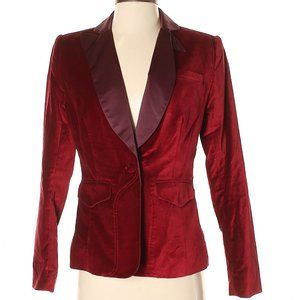 Altuzarra Red Velvet Blazer